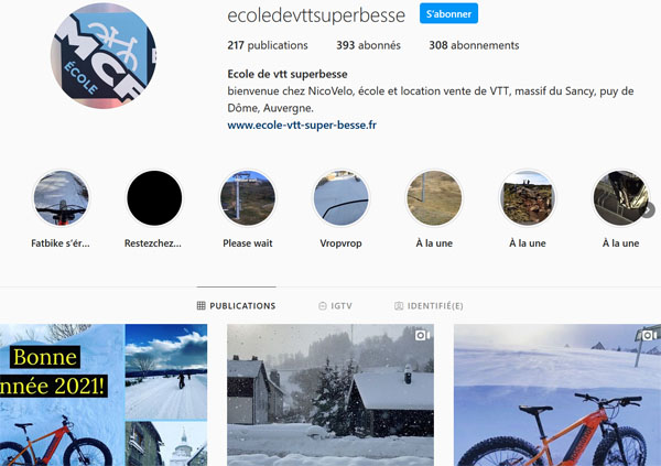 Instagram Nico Vélo « ecoledevttsuperbesse »